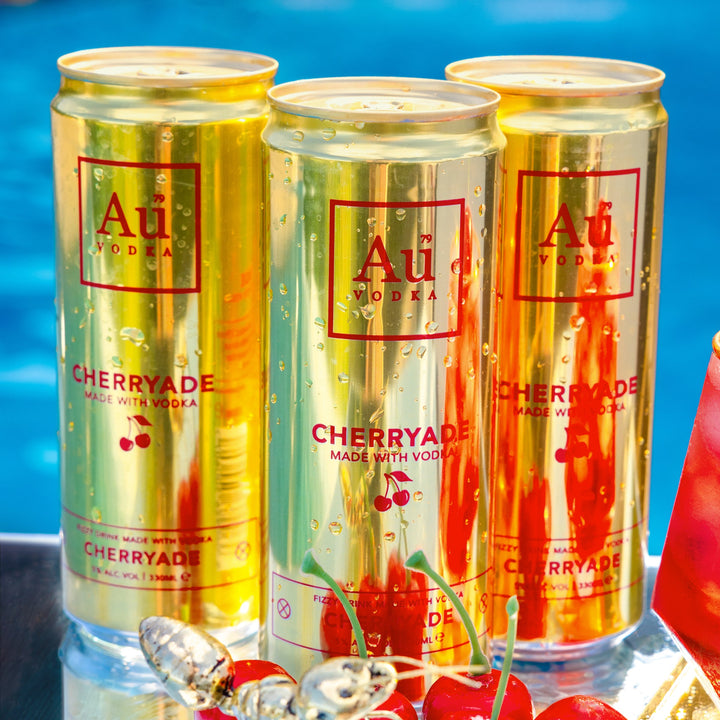 Au Vodka Cherryade Pre-Mixed Cans - 12 Pack