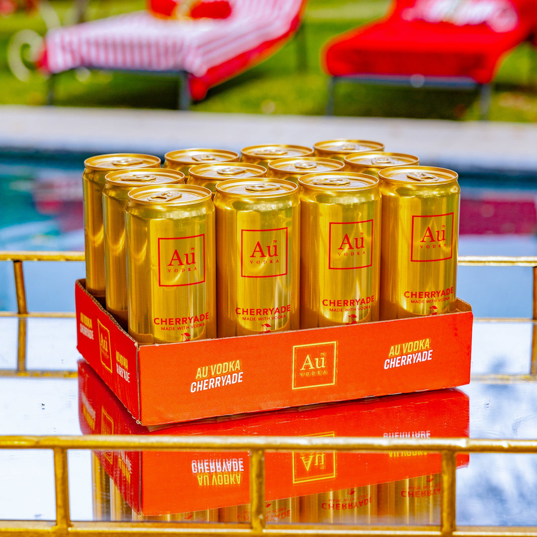 Au Vodka Cherryade Pre-Mixed Cans - 12 Pack