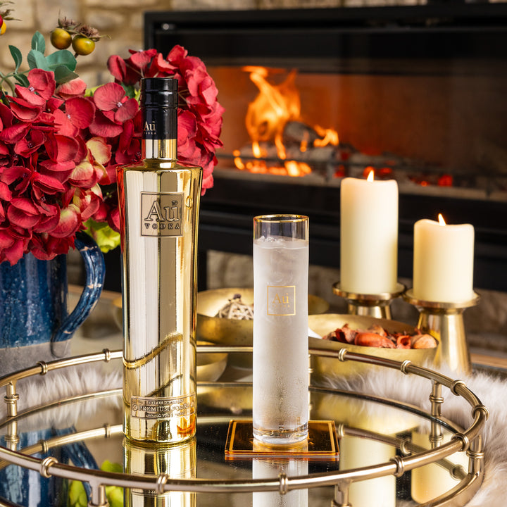 Au Vodka Any 70cl & Highrise Glass