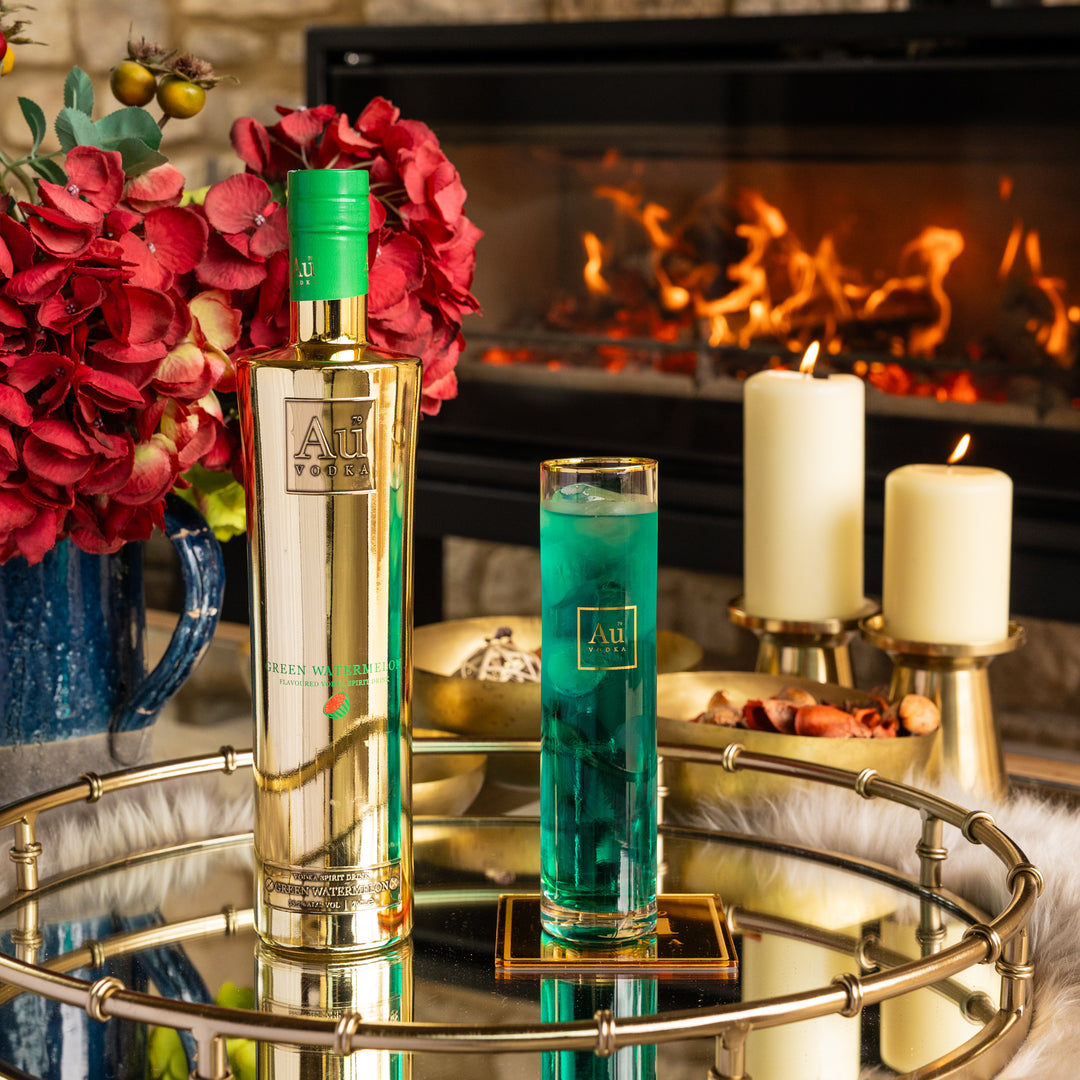 Au Vodka Any 70cl & Highrise Glass