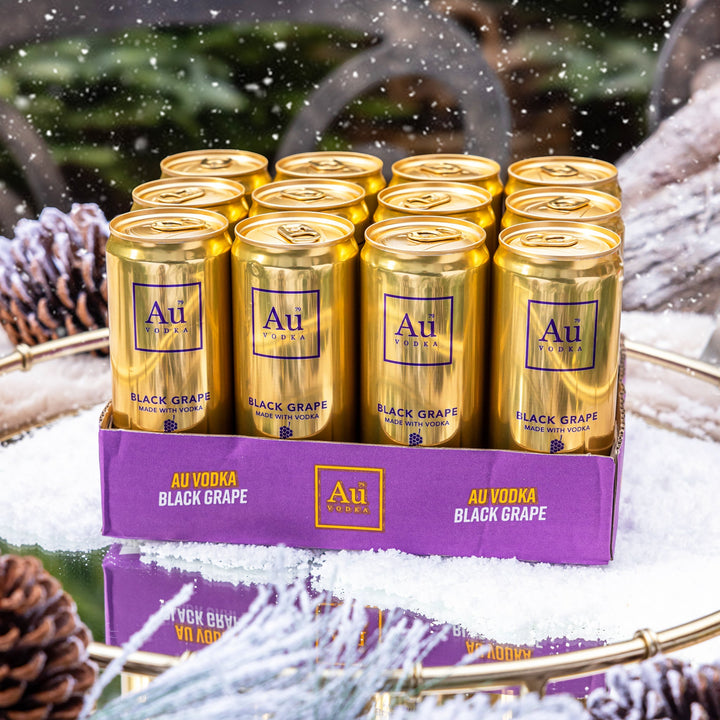 Au Vodka Black Grape Pre-Mixed Cans - 12 Pack